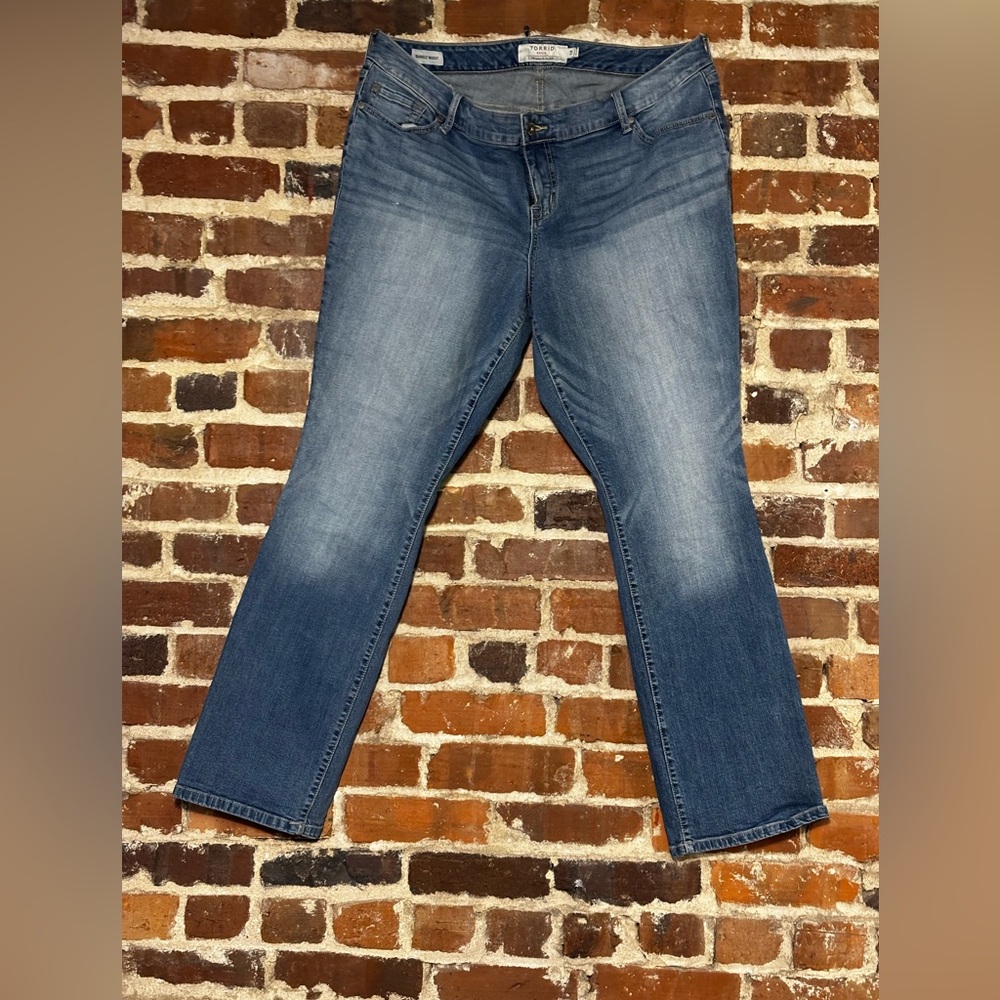 torrid Mid Blue Bootcut Jeans